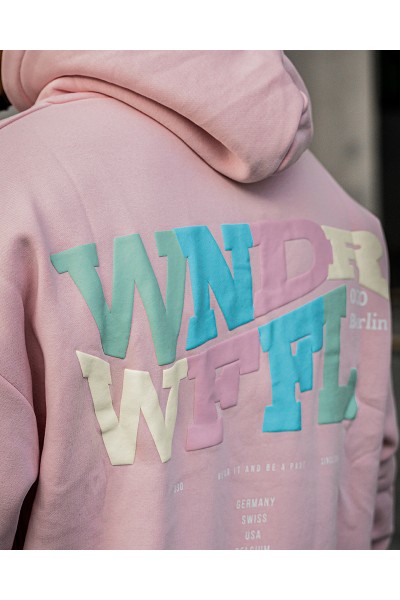 Wonderwaffel Hoodie WW Barely Pink